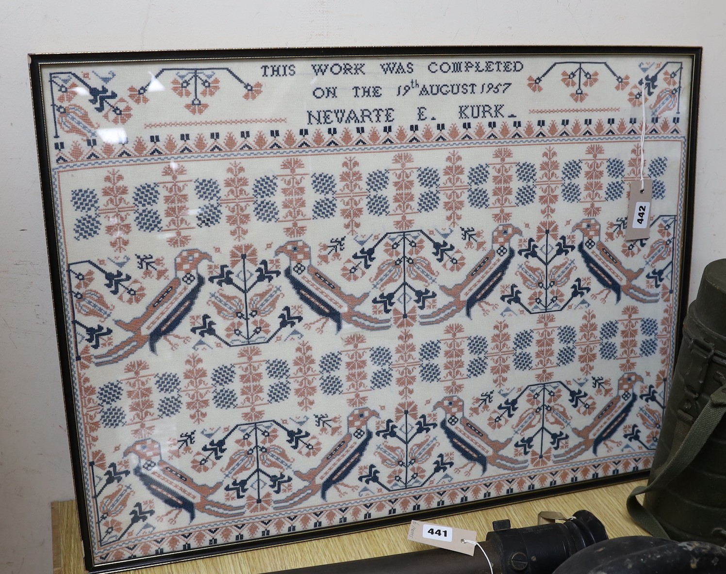 A large sampler 1957